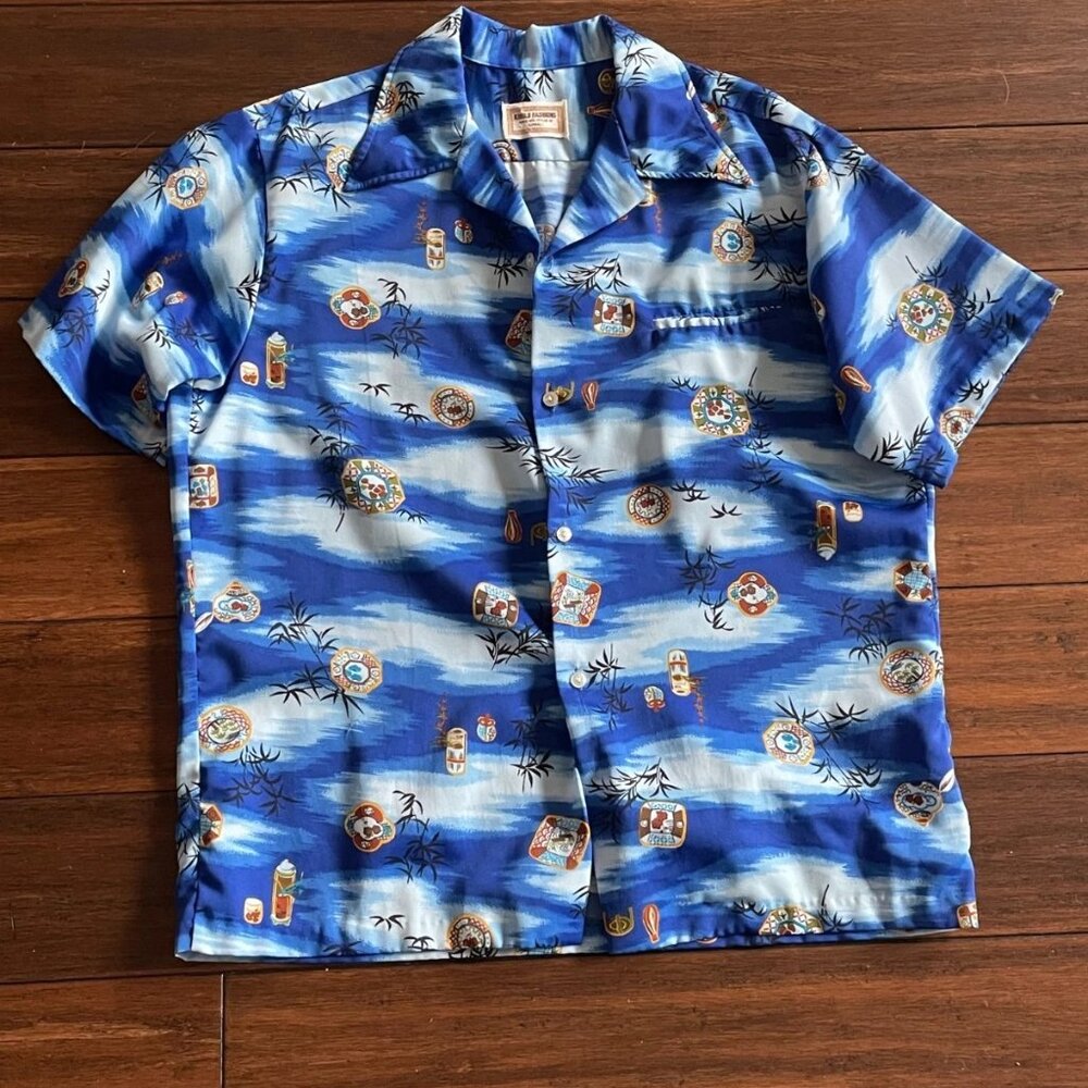 Vtg Kiholo Fashions men's Hawaiian short sleeve shirt - Large